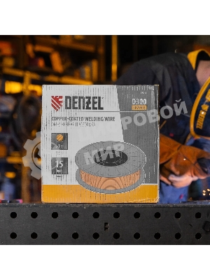 Омедненная проволока Denzel ER70S-6, диам. 1 мм, 15 кг, диам. катушки D300