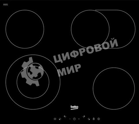 Встраиваемая электрическая варочная панель Beko HIC 64403 T, черный