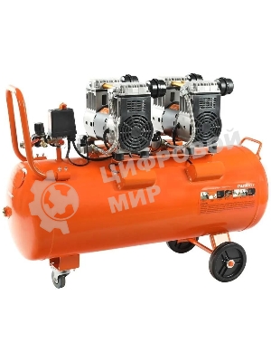 Компрессор поршневой безмасляный Patriot WO 80-360, 360 л/мин, 8 бар, 2200 Вт, 80 л, быстросъем и 