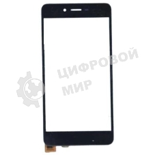 Сенсорное стекло (тачскрин) для Highscreen Omega Prime S, черное