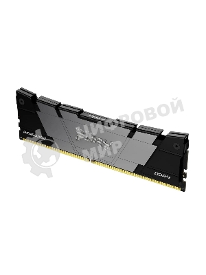 Оперативная память Kingston Fury Renegade Black, DDR4, 16Gb (1x16Gb), 3600MHz, CL16, DIMM, с радиатором, черный