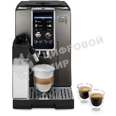 Кофемашина автоматическая DeLonghi Dinamica Plus ECAM380.95.TB черный/серый, исп. кофе - зерновой/молотый, 1.8 л, 1450 Вт, 15 Бар.