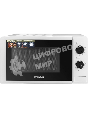 Микроволновая печь Hyundai HYM-M2048 белый, 20 л, 700 Вт, переключатели - поворотный механизм