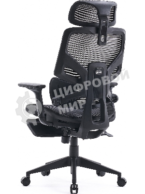 Кресло Cactus CS-CHR-MC01-GYBK серый, сетка, подголовник