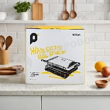 Электрогриль Kitfort КТ-3675 2000Вт серебристый/черный