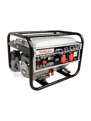 Электрогенератор бензиновый Победа ГБ 3500, 2.8 кВт, 67 дБ, 34.5 кг
