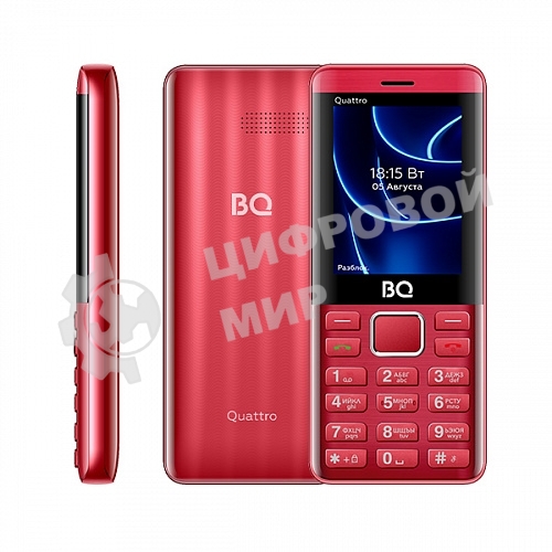 Мобильный телефон BQ 2453 Quattro красный