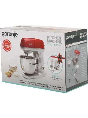 Кухонная машина Gorenje MMC1000RLR планетар.вращ. 1000Вт красный