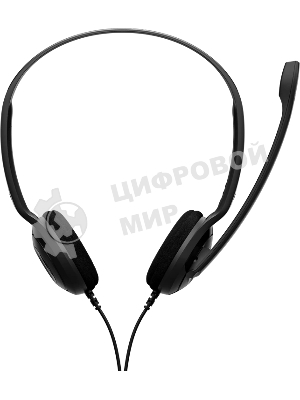 Гарнитура EPOS PC 8 чёрный, проводная, USB, подвижный микрофон, выключение микрофона
