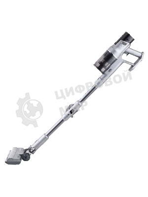 Пылесос вертикальный Polaris PVCS-4010 серый, питание от аккумулятора, 150 Вт, уборка суxая/влажная, пылесборник 0.45 л