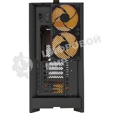 Компьютерный корпус Montech HS02 PRO черный без БП ATX 4x140мм 2xUSB 3.0 audio bott PSU