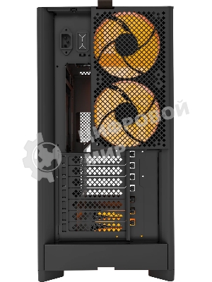 Компьютерный корпус Montech HS02 PRO черный без БП ATX 4x140мм 2xUSB 3.0 audio bott PSU