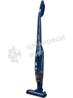 Пылесос вертикальный Bosch BBHF216 синий, питание от аккумулятора, 14.4 Вт, уборка сухая, пылесборник 0,4 л