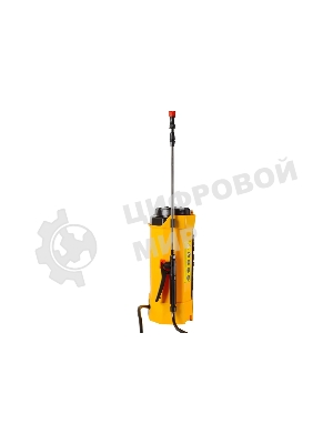 Опрыскиватель аккумуляторный Huter SP-12AC, аккумуляторный, ранцевый, 12л, желтый/черный