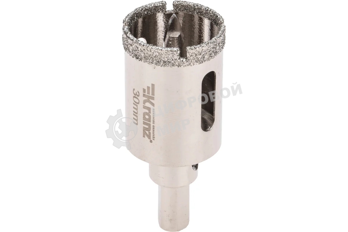 Коронка алмазная Kranz 30 мм с центровочным сверлом