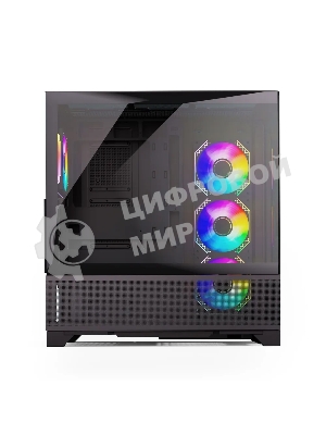 Компьютерный корпус ABR MINI PRO (1хUSB 3.0, 1хUSB Type-C, HD Audio, 4xRGb Fan, ATX, Micro-ATX, ITX)