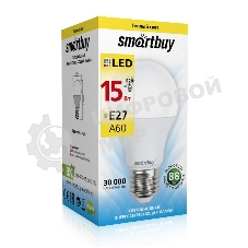 Светодиодная (LED) лампа Smartbuy A60-15W/3000/E27