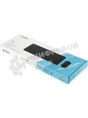 Комплект клавиатура+мышь A4Tech FStyler F1512 проводной, USB, 1200 DPI, черный