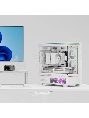 Кулер для процессора Thermalright Royal Pretor 130 Ultra White (4-pin PWM, 158mm, Ni/Cu, 7x6mm, 1x120mm ARGB +1x130mm, 69CFM/81.88CFM, 27dBA/28.3dBA, 2150RPM/1750RPM, S: 1200, 1700, 1851, 115X, 2011, 2066, AM4, AM5, white)