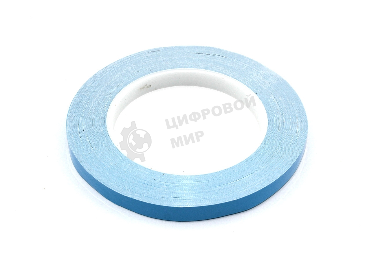 Термоскотч двусторонний 10 мм, 50 м синий