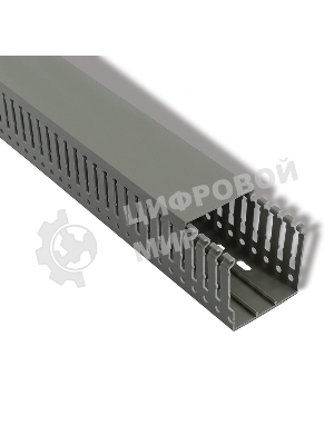 Кабель-канал Rexant перфорированный самоклеящийся 40х40 серый (паз 4 мм, зуб 6 мм)