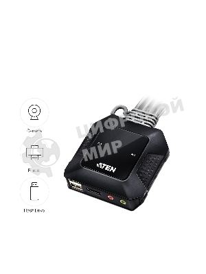 Переключатель ATEN 2-Port USB 4K HDMI Cable KVM Switch