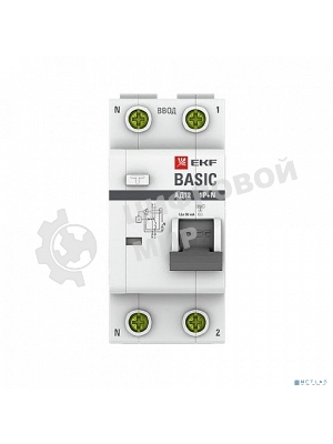 Выключатель автоматический дифференциального тока EKF DA12-16-30-bas 1P+N 16А 30мА тип АС х-ка C эл. 4,5кА АД-12 EKF Basic