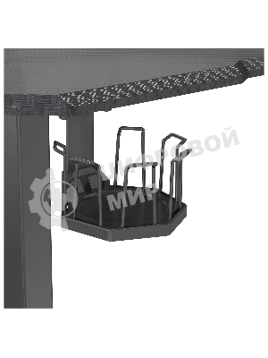 Стол игровой Cactus CS-ED-GbK столешница МДФ карбон, каркас черный