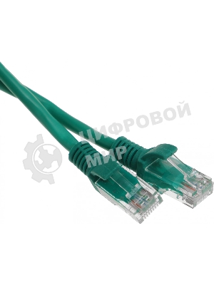 Патч-корд UTP Cablexpert cat.5e, 1.5м, литой, многожильный, зеленый