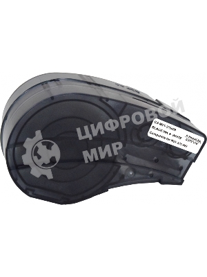 Картридж ленточный Cactus CS-M21-375499 черный шрифт, белый фон (9.5 мм, 4.9 м) для Brady BMP21-PLUS, BMP21-LAB