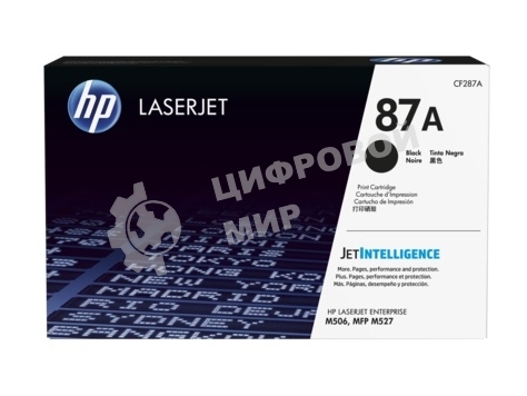 Тонер Картридж HP 87A CF287A черный для HP LJ Ent M506/M527 (9000 стр.)