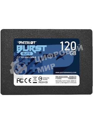 Накопитель SSD Patriot Burst Elite, 120Gb, SATA, 2.5