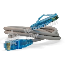 Патч-корд Hyperline PC-LPM-UTP-RJ45-RJ45-C6-10M-LSZH-GY Патч-корд U/UTP, Cat.6, LSZH, 10 м, серый