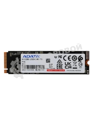 Накопитель SSD ADATA LEGEND 960, 1Tb, PCIe 4.0 x4, M.2 2280, NVMe, R/W 7400/6000, с радиатором