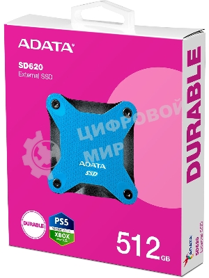 Внешний SSD A-DATA External SD620, 512Gb, USB 3.2, R/W -550/500 MB/s синий