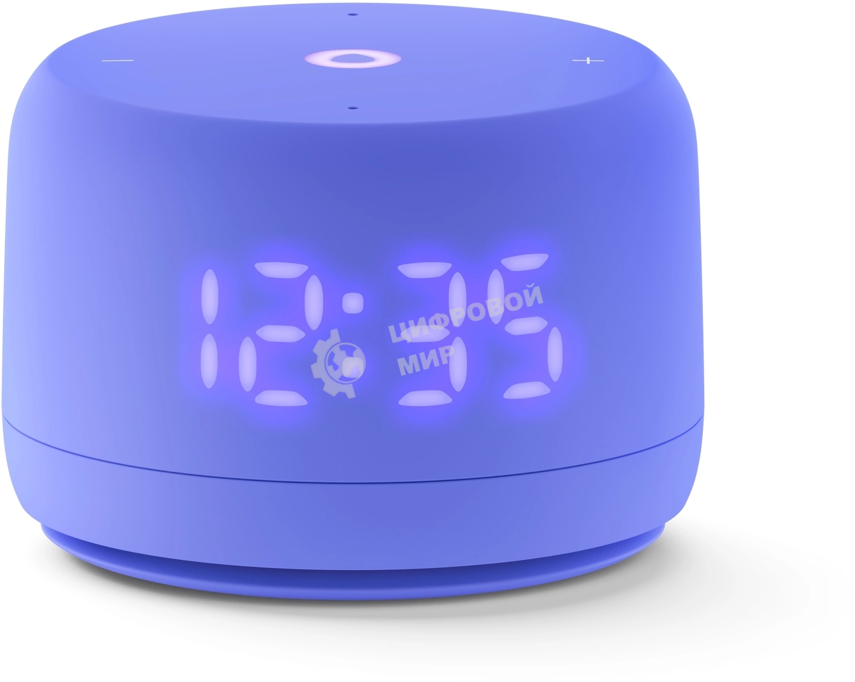 Умная колонка Яндекс Станция Лайт 2 LED, 6Вт, с экраном, 1 динамик, часы, Алиса, BT5.0, Wi-Fi, фиолетовый