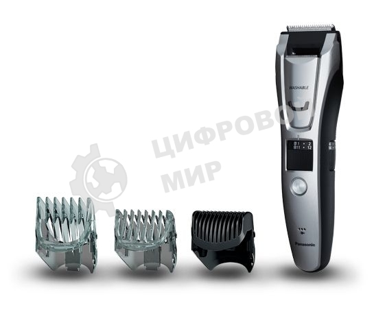 Машинка для стрижки Panasonic ER-GB80-S520 серебристый (насадок в компл:3шт)