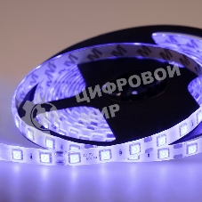 Лента светодиодная силикон, 10 мм, IP65, SMD 5050, 60 LED/m, 12 V, цвет свечения синий