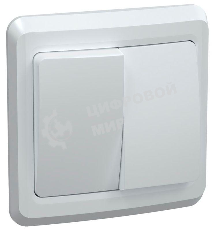 Выключатель 2-кл. СП Вега 10А IP20 ВС10-2-0-ВБ белый IEK EVV20-K01-10-DM