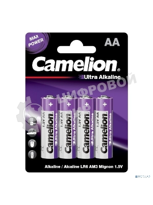 Батарейка Camelion Ultra BL-4 LR6 (LR6-BP4UT, 1.5В) (4 шт. в уп-ке)