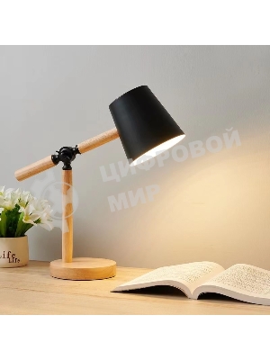 Светильник настольный СТАРТ CT83, E27, до 40Вт, 1,5м, черный