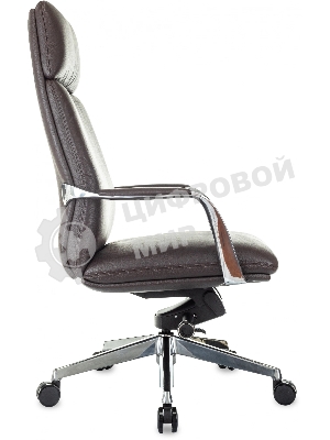 Кресло Бюрократ VEGA коричневый, кожа