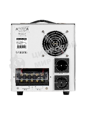 Стабилизатор напряжения ExeGate Expert Turbo AST-10000 (10000ВА, вход 80-260В, цветной дисплей, выход 220В±8%, КПД 98%, 5 уровней защиты, задержка, усиленный метал. корпус, 2*Schuko+клем.колодка, RTL)