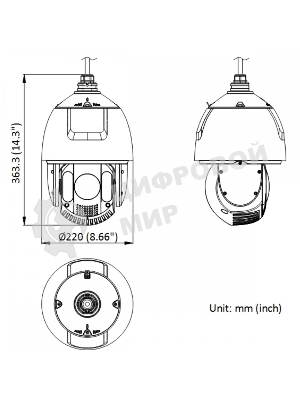 Камера видеонаблюдения Hikvision DS-2DE7A225IW-AEB(T5) Hikvision - 2Мп уличная скоростная поворотная IP-камера с ИК-подсветкой до 200м