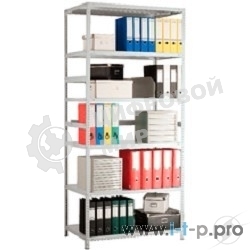 Металлические стеллажи Стеллаж MS 200KD/100x30/4 (Размеры внешние (ВхШхГ) 2000х1000х300 мм, 4 полки, с разборной стойкой)