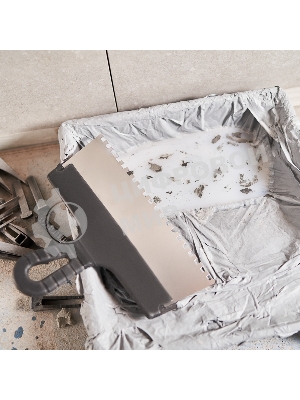 Шпатель фасадный Rexant 250 мм зуб 6х6 нержавеющая сталь, пластмассовая рукоятка