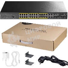 Коммутатор Cudy GS2028PS4-400W 24-Port Layer 2 Managed Gigabit PoE+ Switch with 4 Gigabit Combo Ports, 400W