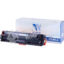 Картридж лазерный NVPrint совместимый HP CE411A Cyan для CLJ Color M351/M375/M451/M475 (2600k)