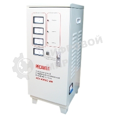 Стабилизатор трехфазный Ресанта АСН-6 000/3 63/4/3 380В±2%, Габ. 290х330х680, Вес 29 кг, напол