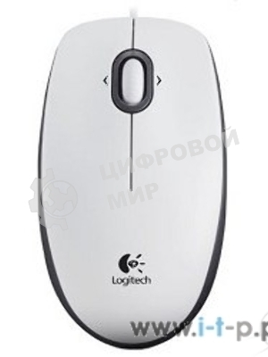 Мышь проводная Logitech M100 белый, 1000 dpi, USB, кнопки - 3